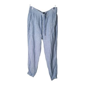 Athleta Retreat Linen Jogger‎ Chambray Blue Size 6